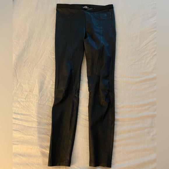 Helmut Lang Leather Legging Pants (17) - Picture 5 of 8